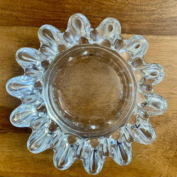 Orrefors Swedish Crystal Princess Crown Signed Bowl - Picture 2 of 6